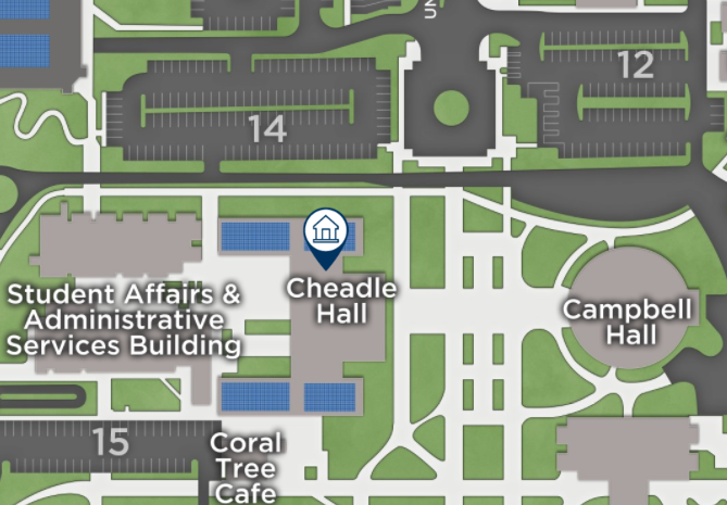 Cheadle Hall Map