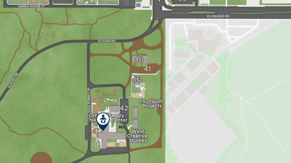 Orfalea Family Children's Center Map