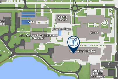 University Center (UCen) Map